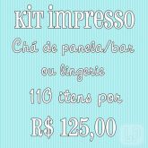 Kit Impresso Chá de Panela/Bar/Lingerie